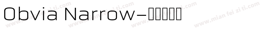 Obvia Narrow字体转换